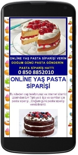 Erzurum pasta siparii mobil cep uygulamas